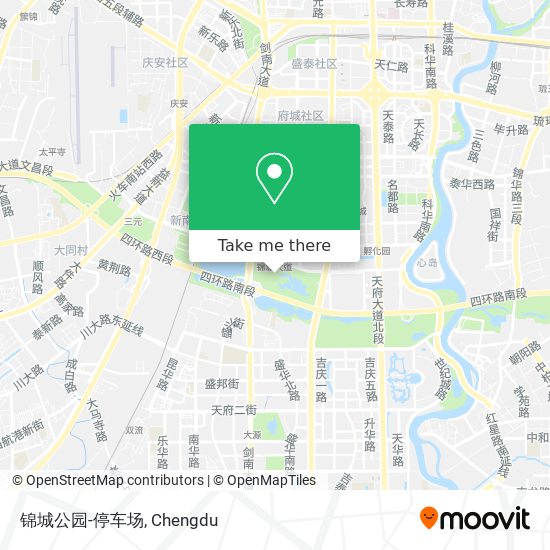 锦城公园-停车场 map