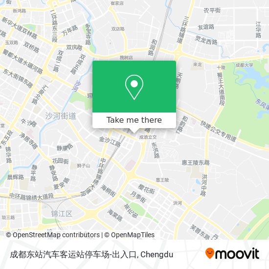 成都东站汽车客运站停车场-出入口 map