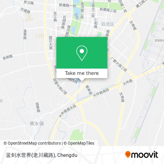 蓝剑水世界(老川藏路) map