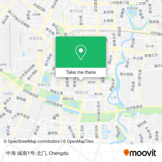 中海·城南1号-北门 map