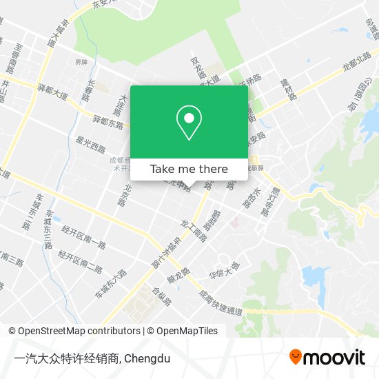 一汽大众特许经销商 map