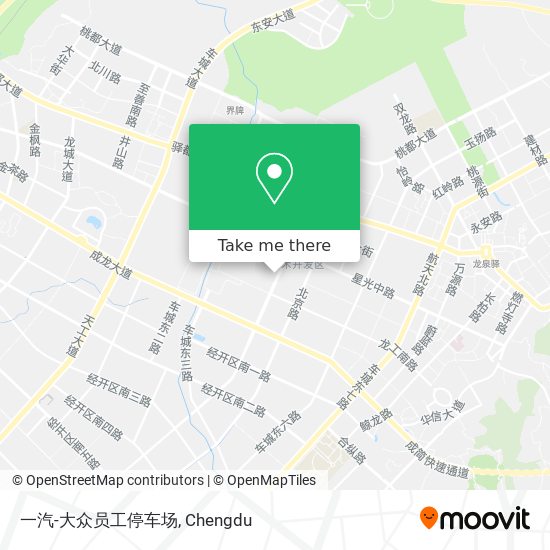 一汽-大众员工停车场 map
