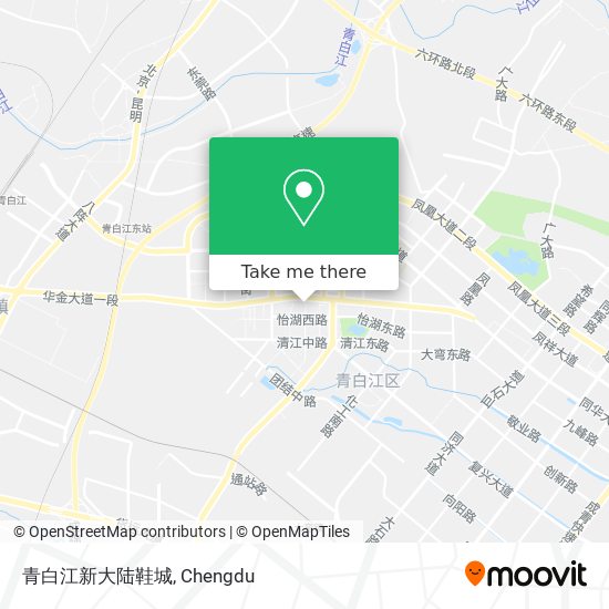青白江新大陆鞋城 map