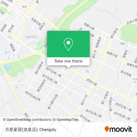 月星家居(龙泉店) map