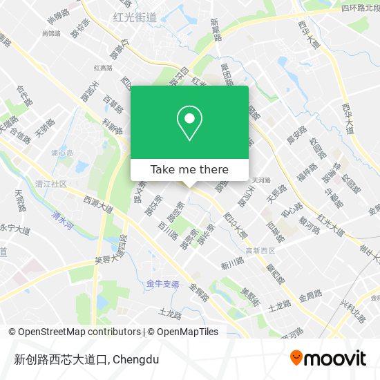 新创路西芯大道口 map