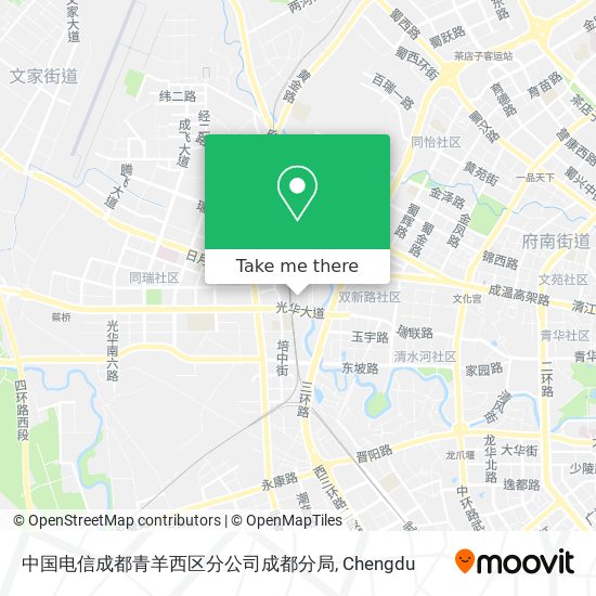 中国电信成都青羊西区分公司成都分局 map