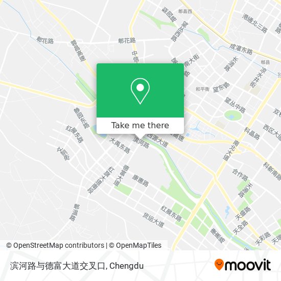滨河路与德富大道交叉口 map