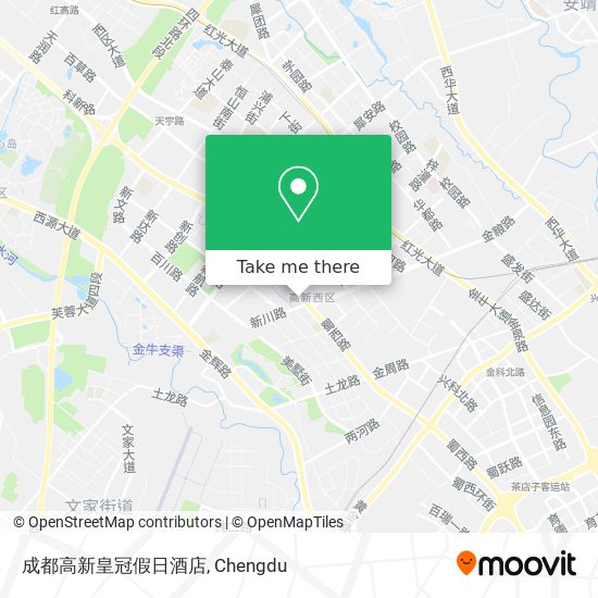 成都高新皇冠假日酒店 map