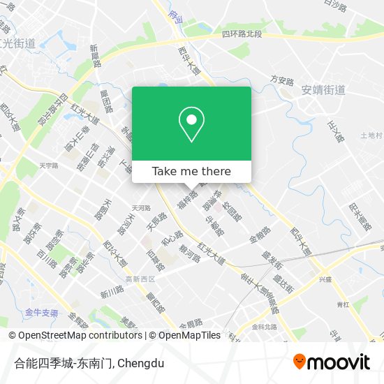 合能四季城-东南门 map