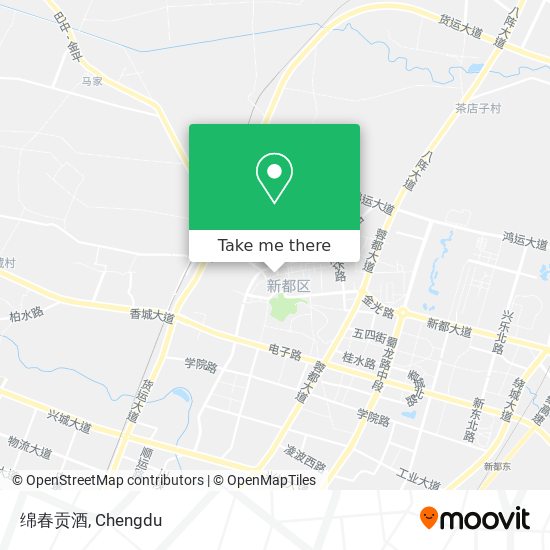 绵春贡酒 map