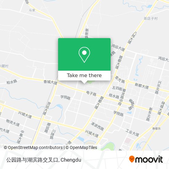 公园路与湖滨路交叉口 map