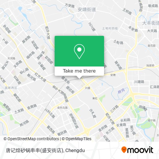 唐记煌砂锅串串(盛安街店) map
