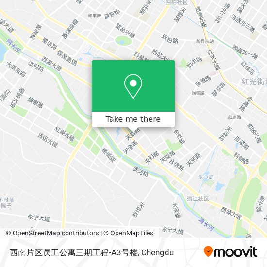 西南片区员工公寓三期工程-A3号楼 map