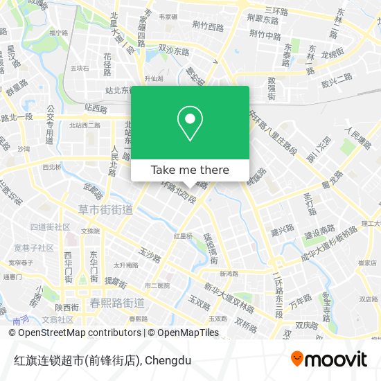 红旗连锁超市(前锋街店) map