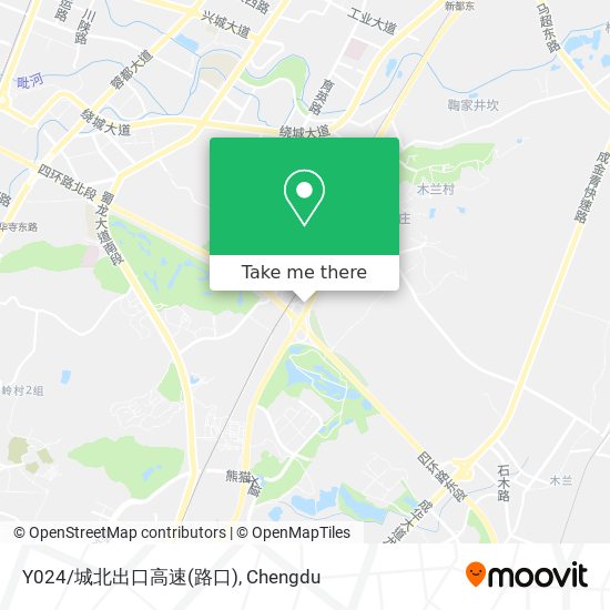 Y024/城北出口高速(路口) map