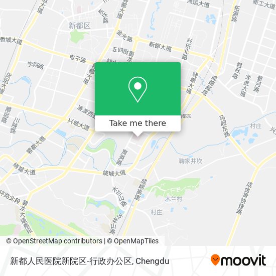 新都人民医院新院区-行政办公区 map