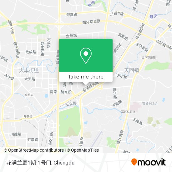 花满兰庭1期-1号门 map