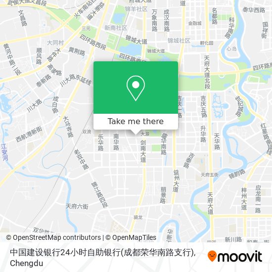 中国建设银行24小时自助银行(成都荣华南路支行) map