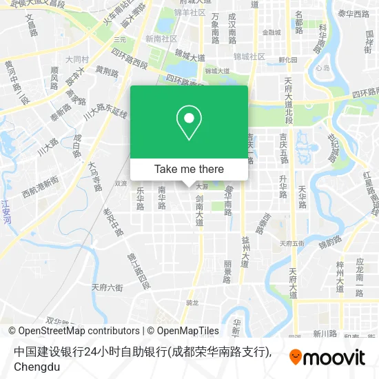 中国建设银行24小时自助银行(成都荣华南路支行) map