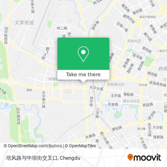 培风路与中坝街交叉口 map