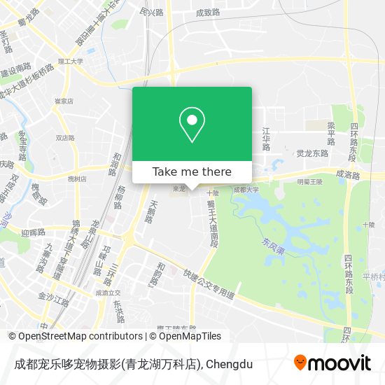 成都宠乐哆宠物摄影(青龙湖万科店) map