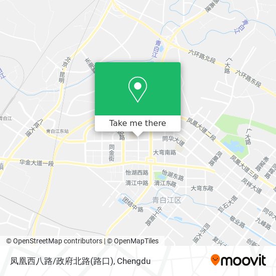 凤凰西八路/政府北路(路口) map