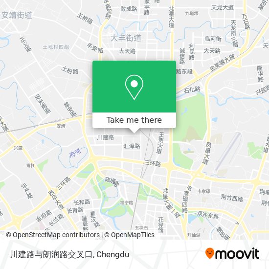 川建路与朗润路交叉口 map