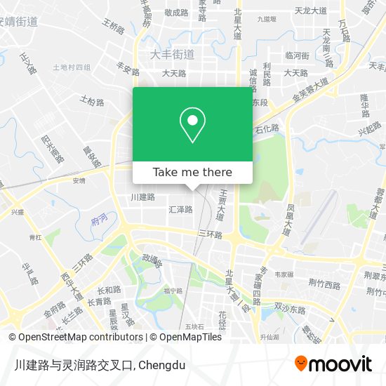 川建路与灵润路交叉口 map