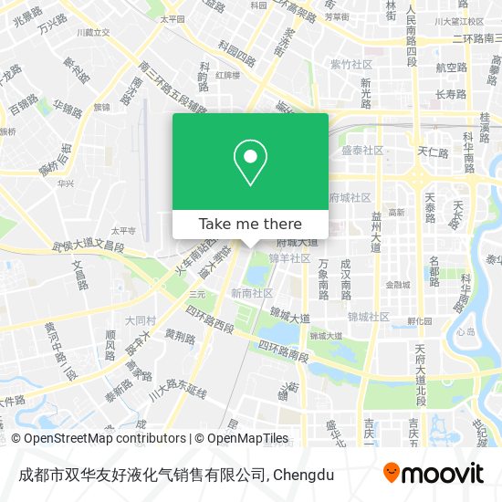 成都市双华友好液化气销售有限公司 map