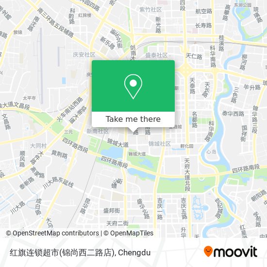 红旗连锁超市(锦尚西二路店) map