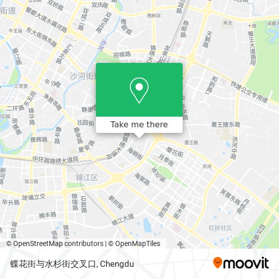 蝶花街与水杉街交叉口 map