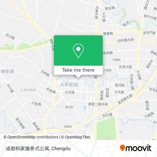 成都和家服务式公寓 map