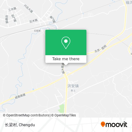 长梁村 map