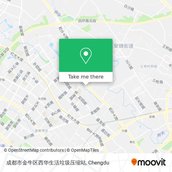 成都市金牛区西华生活垃圾压缩站 map