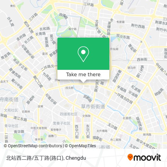 北站西二路/五丁路(路口) map