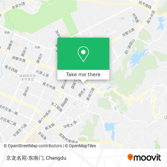 京龙名苑-东南门 map
