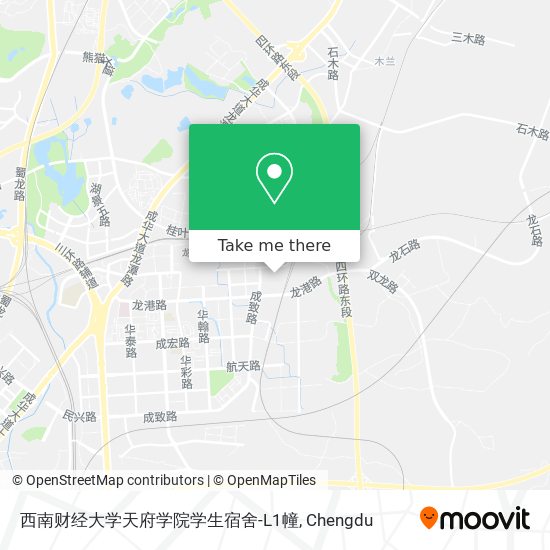 西南财经大学天府学院学生宿舍-L1幢 map