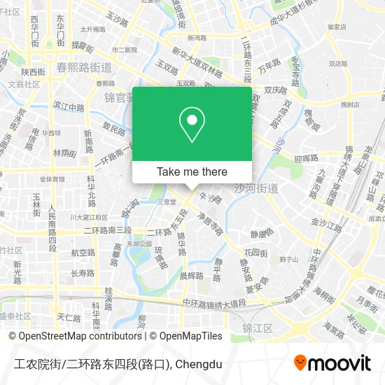 工农院街/二环路东四段(路口) map