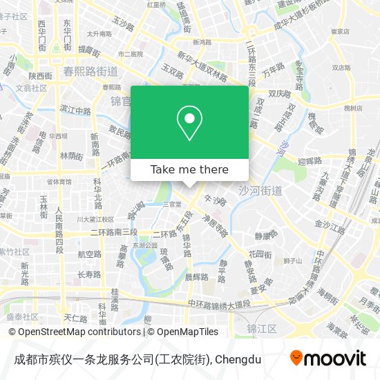 成都市殡仪一条龙服务公司(工农院街) map