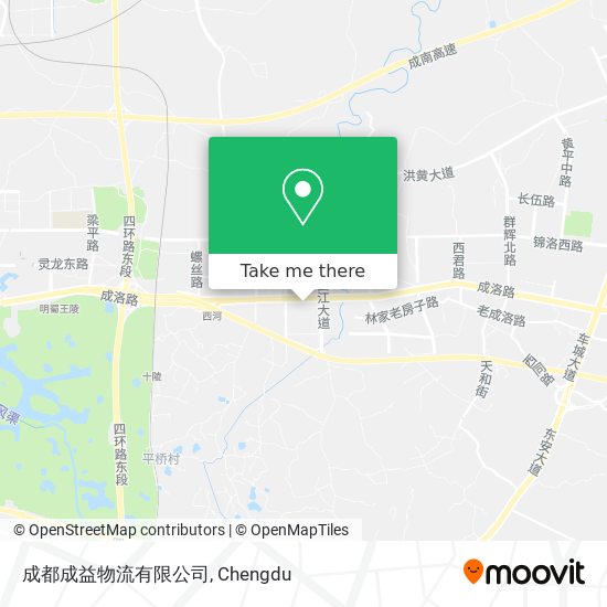 成都成益物流有限公司 map