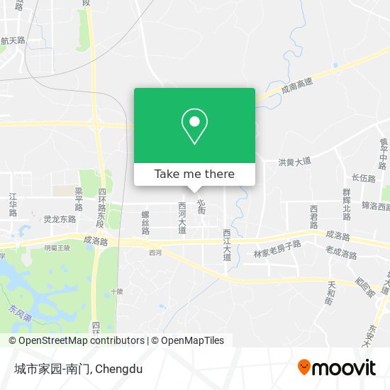 城市家园-南门 map