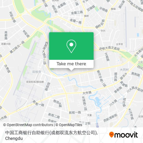 中国工商银行自助银行(成都双流东方航空公司) map