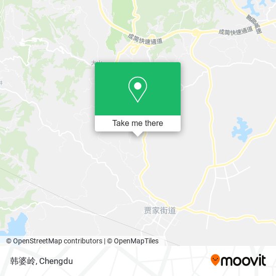 韩婆岭 map