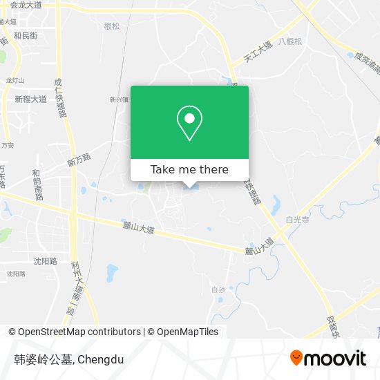 韩婆岭公墓 map