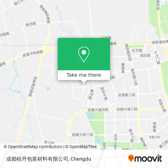 成都桢丹包装材料有限公司 map