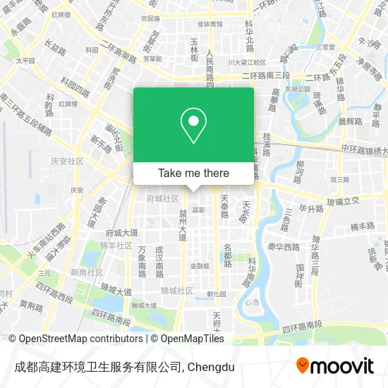 成都高建环境卫生服务有限公司 map