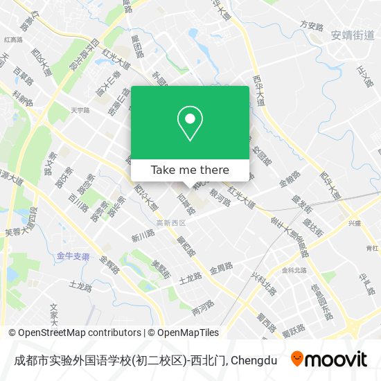 成都市实验外国语学校(初二校区)-西北门 map