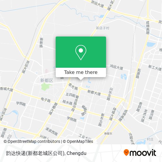 韵达快递(新都老城区公司) map