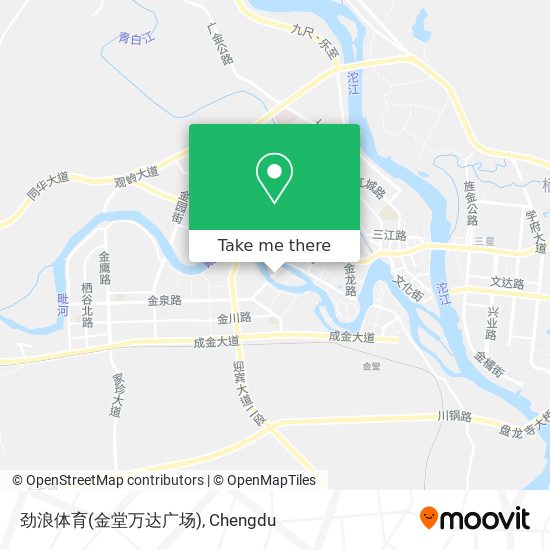 劲浪体育(金堂万达广场) map