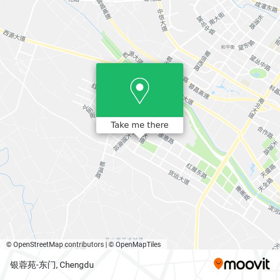 银蓉苑-东门 map